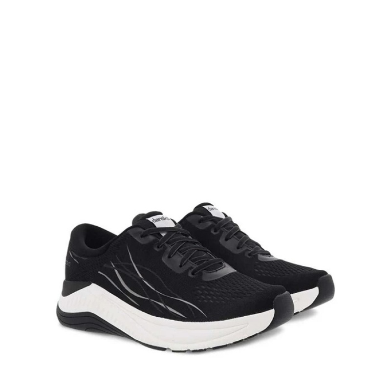 Black Dansko Athletic Livorno Textile Women's Sneakers | NRXMWQ-591