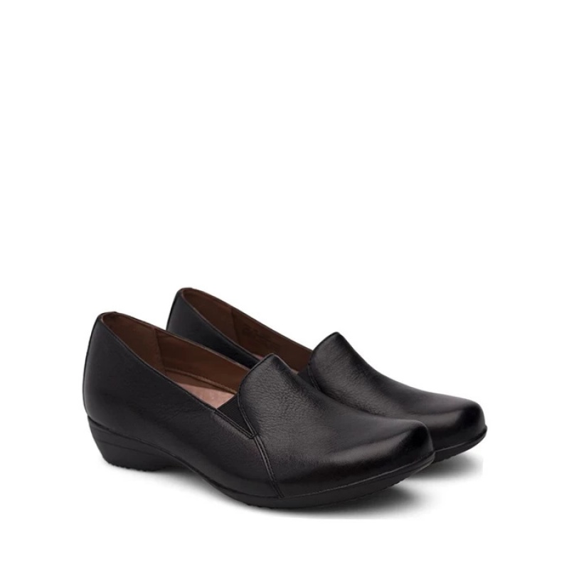 Black Dansko Casual Fayette Textile Women's Shoes | GCUHKS-763