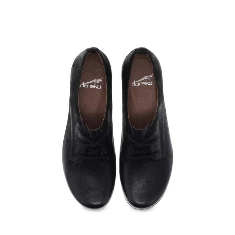 Black Dansko Casual Finola Oxford Women's Shoes | NXYGQO-562