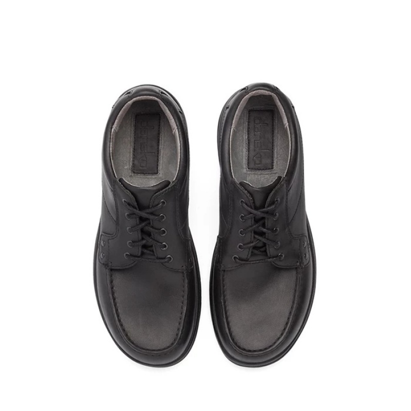 Black Dansko Casual Walden Oxford Men's Dress Shoes | YZOHSJ-931