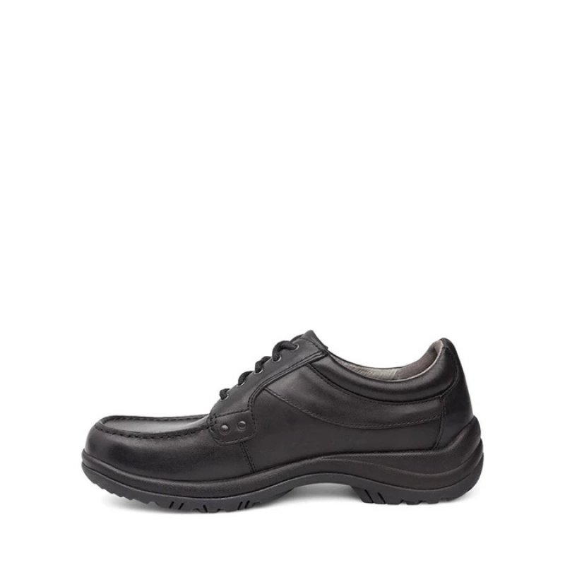 Black Dansko Casual Walden Oxford Men's Dress Shoes | YZOHSJ-931