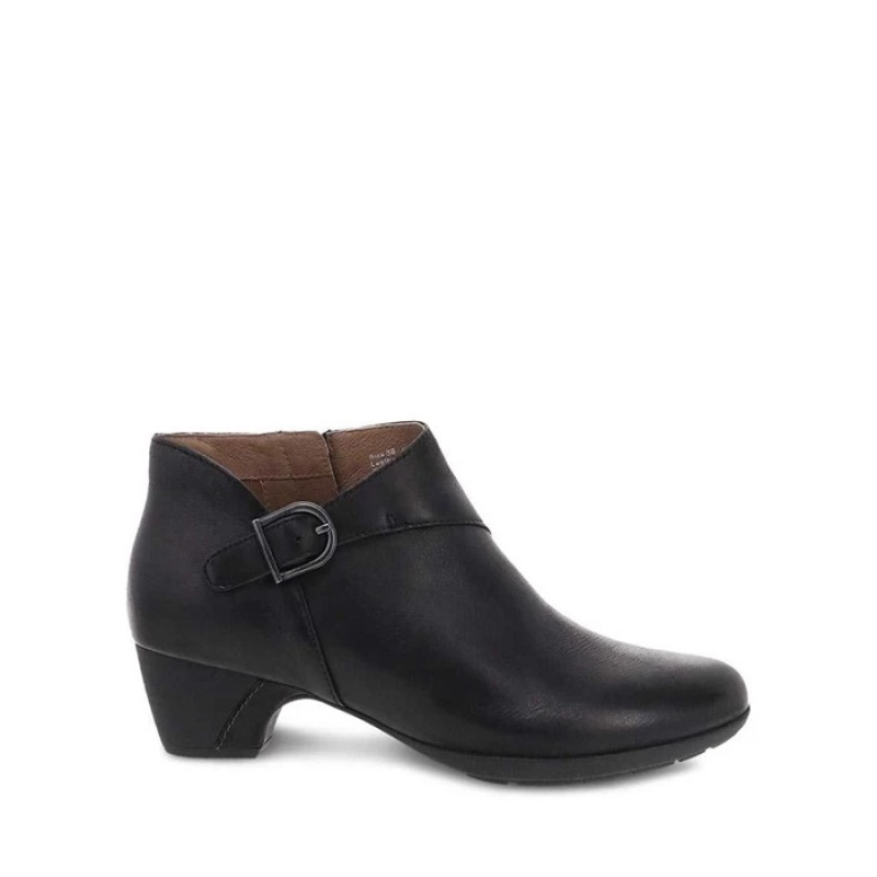 Black Dansko Comfort Darbie Leather Women's Boots | IMQURL-098