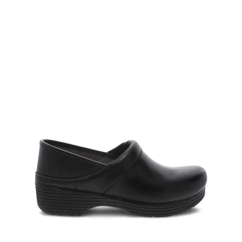 Black Dansko Comfort Lt Pro Leather Women's Clogs | LBYEVP-729