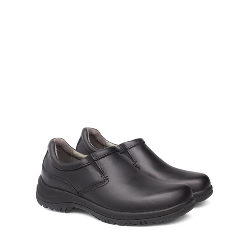 Black Dansko Low Tops Wynn Synthetic Men's Clogs | WMNLID-790