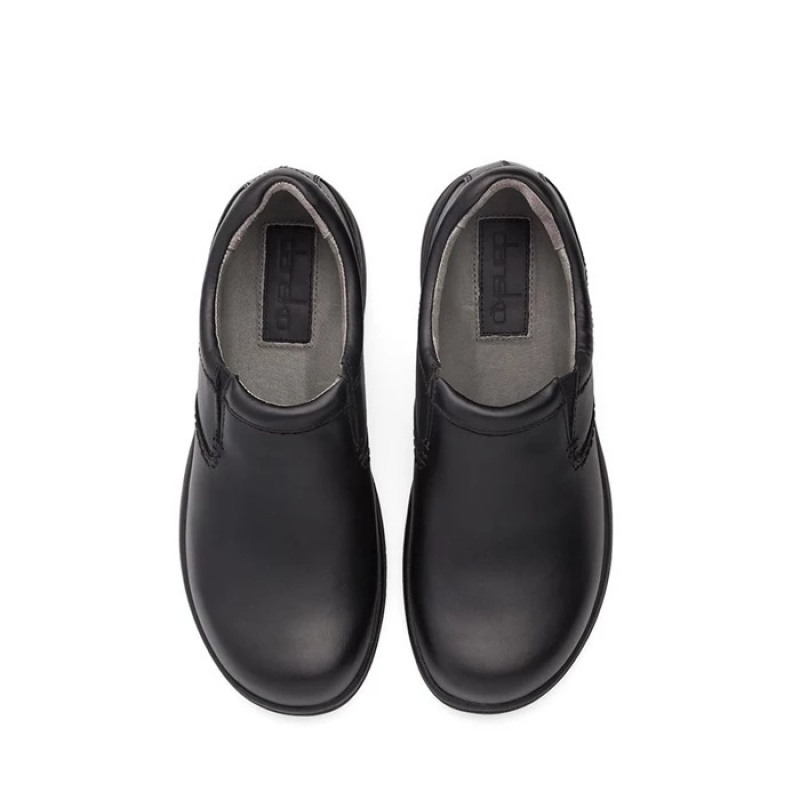 Black Dansko Low Tops Wynn Synthetic Men's Clogs | WMNLID-790