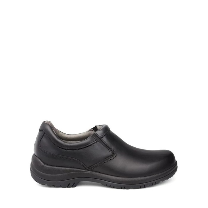 Black Dansko Low Tops Wynn Synthetic Men's Clogs | WMNLID-790