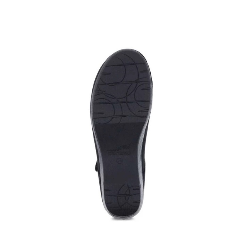 Black Dansko Mary Jane Madrid Leather Women's Shoes | RLXFCE-650