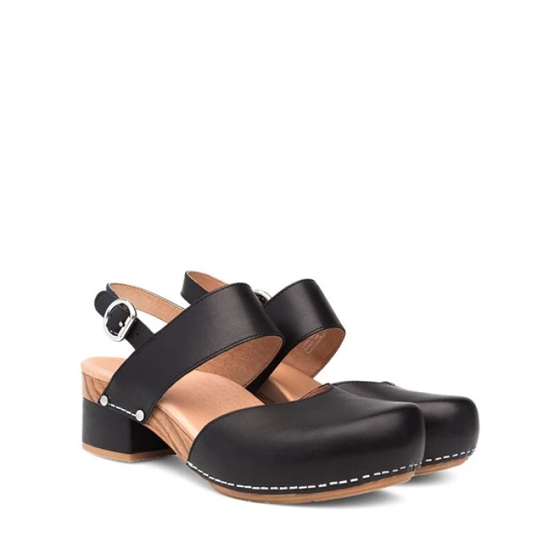 Black Dansko Sling Madeira Memory Foam Women's Sandals | ZPNIBQ-786