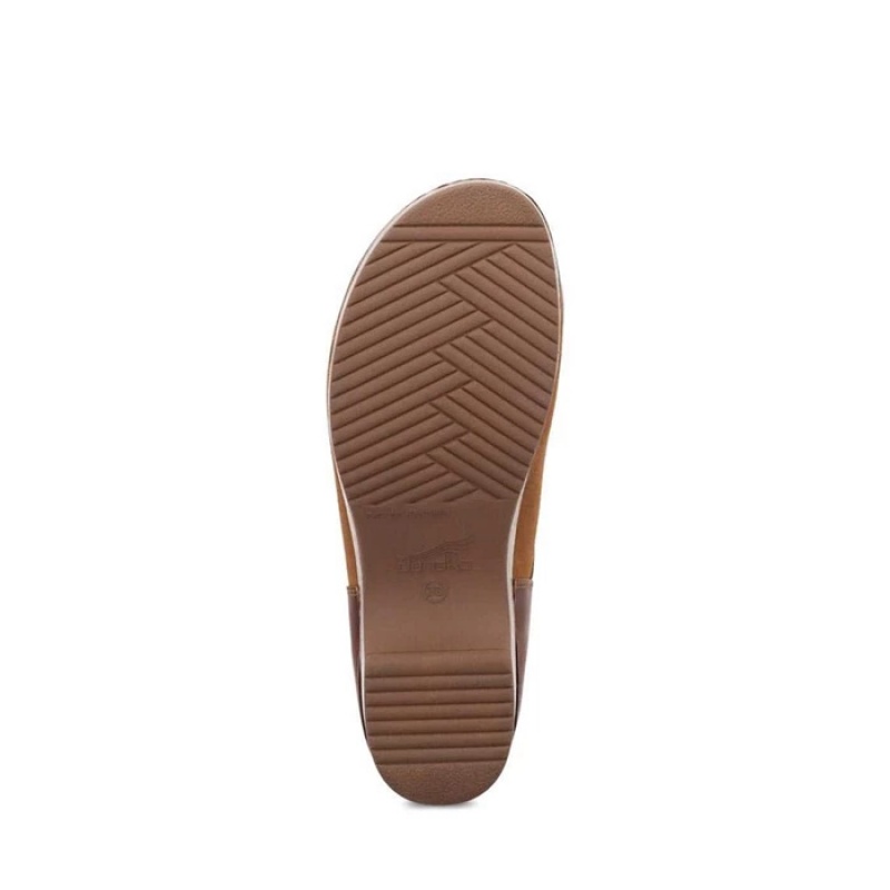 Brown Dansko Casual Barnes Suede Women's Clogs | UIPCMR-568