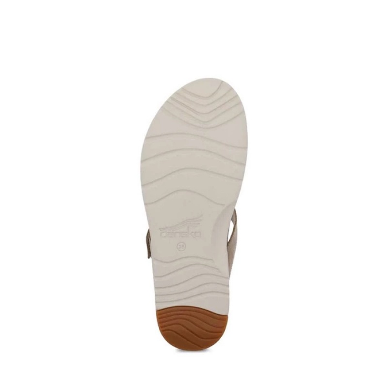 Brown Dansko Casual Cece Leather Women's Sandals | FZWIKX-869