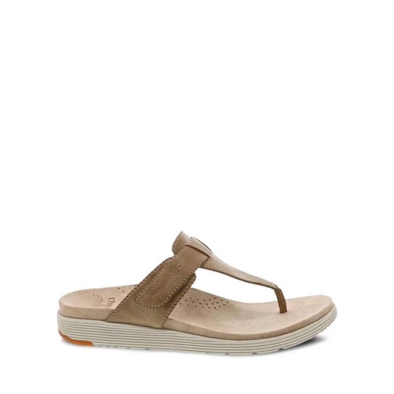 Brown Dansko Casual Cece Leather Women's Sandals | FZWIKX-869