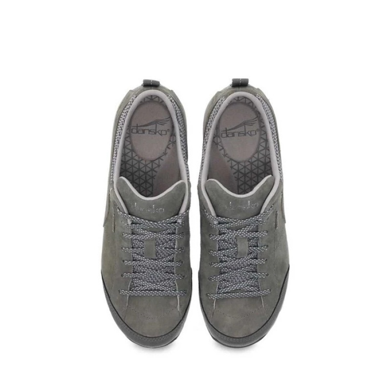 Grey Dansko Outdoor Paisley Suede Women's Sneakers | WDQMFS-531