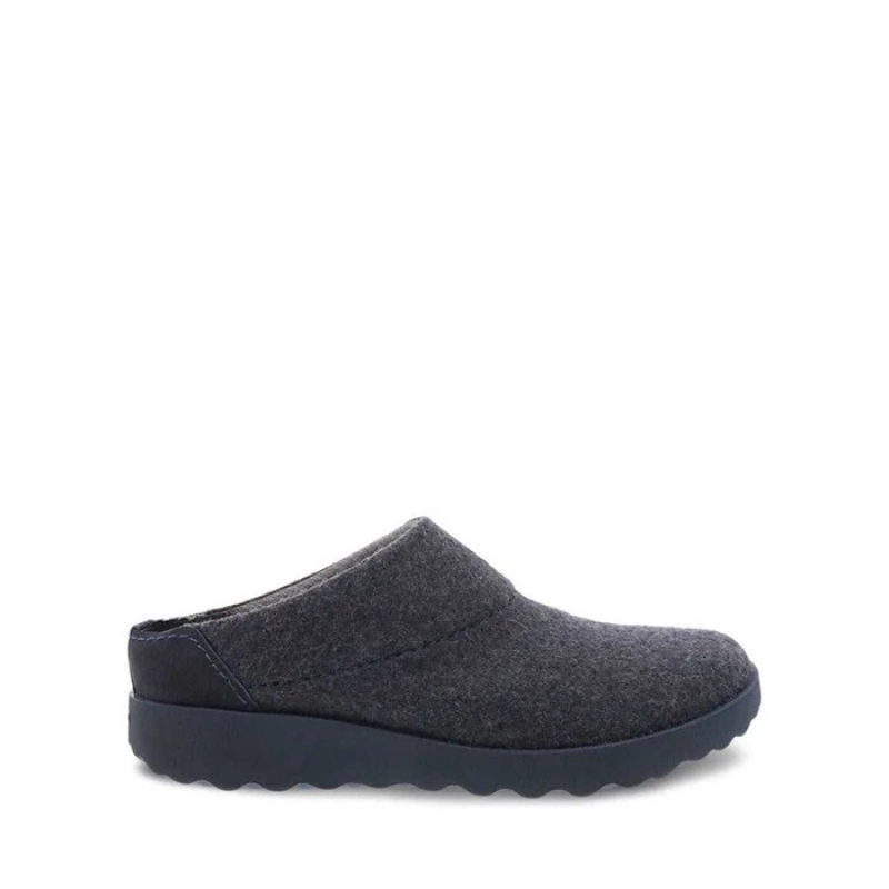 Grey Dansko Slip On Lucie Wool Women's Shoes | ESCPTU-958