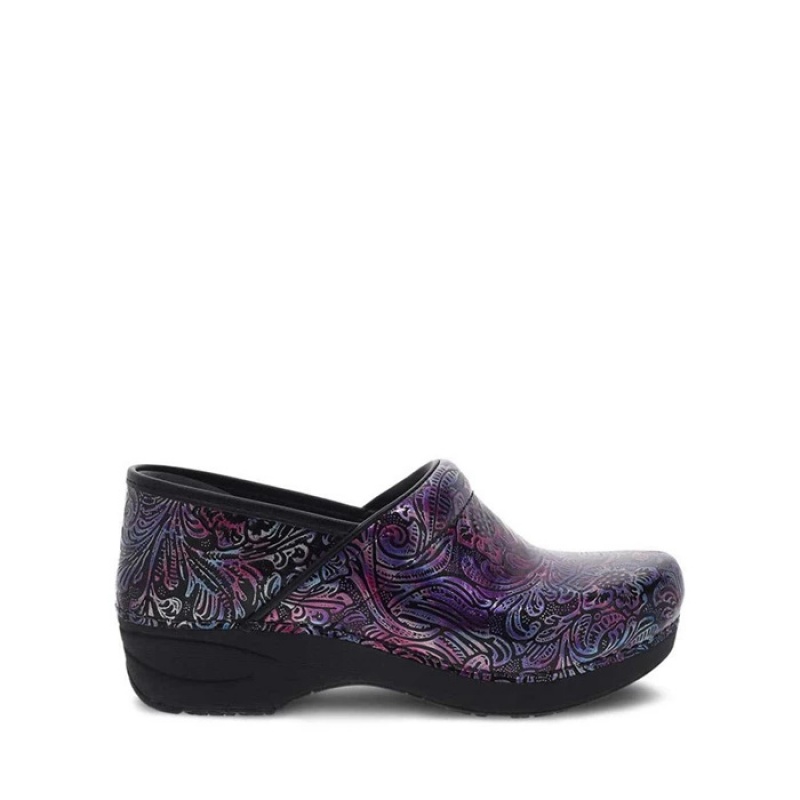 Grey / Purple Dansko Slip On Xp 2.0 Memory Foam Women's Clogs | KLRIGE-462