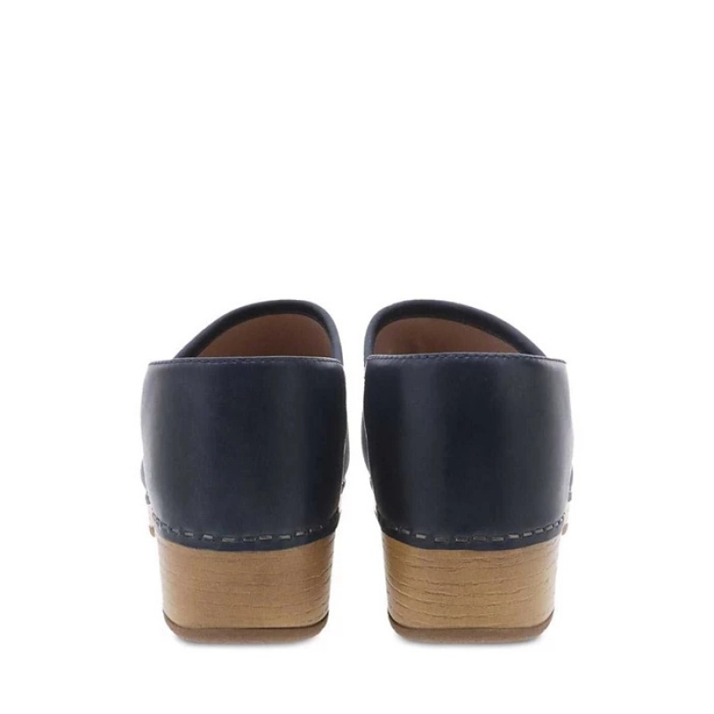 Navy Dansko Comfort Brenna Suede Women's Clogs | FWMVPH-648