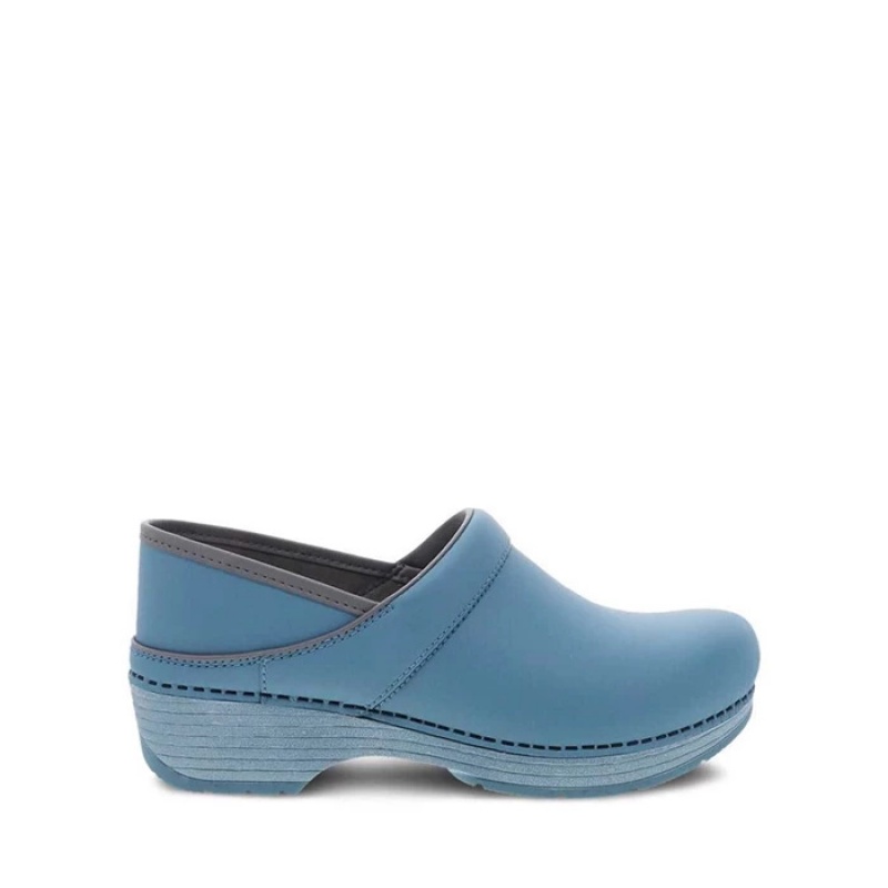 Turquoise Dansko Low Tops Lt Pro Leather Women's Clogs | HBEYJT-651