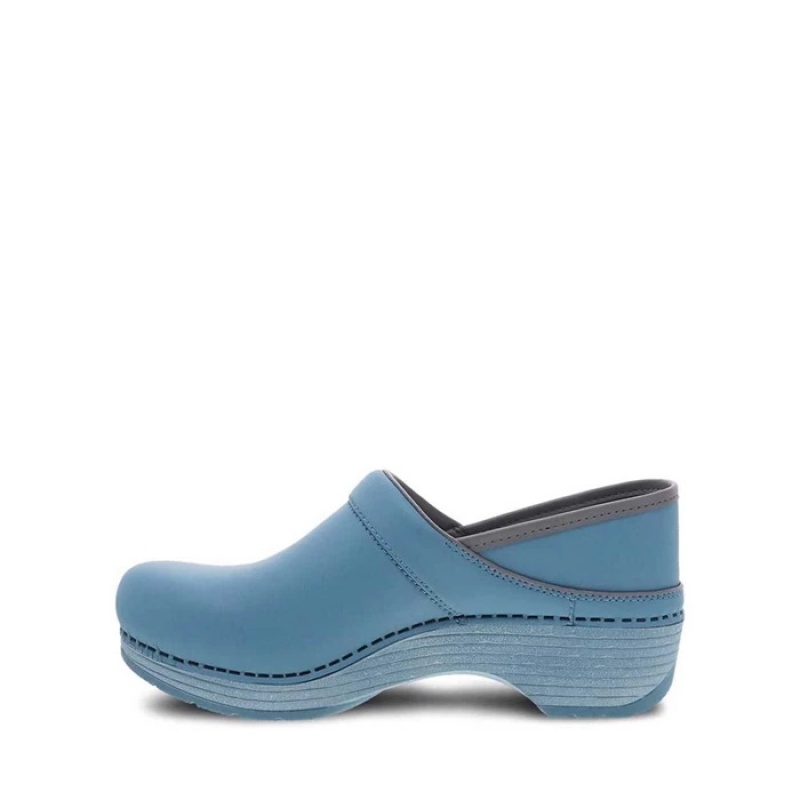 Turquoise Dansko Low Tops Lt Pro Leather Women's Clogs | HBEYJT-651